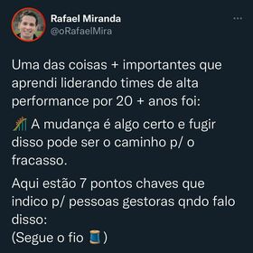 O caminho para o fracasso